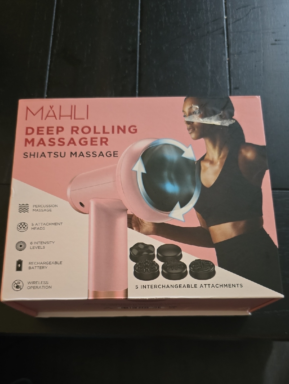 MÄHLI Deep Rolling Massager - Pink Shiatsu Percussion Device